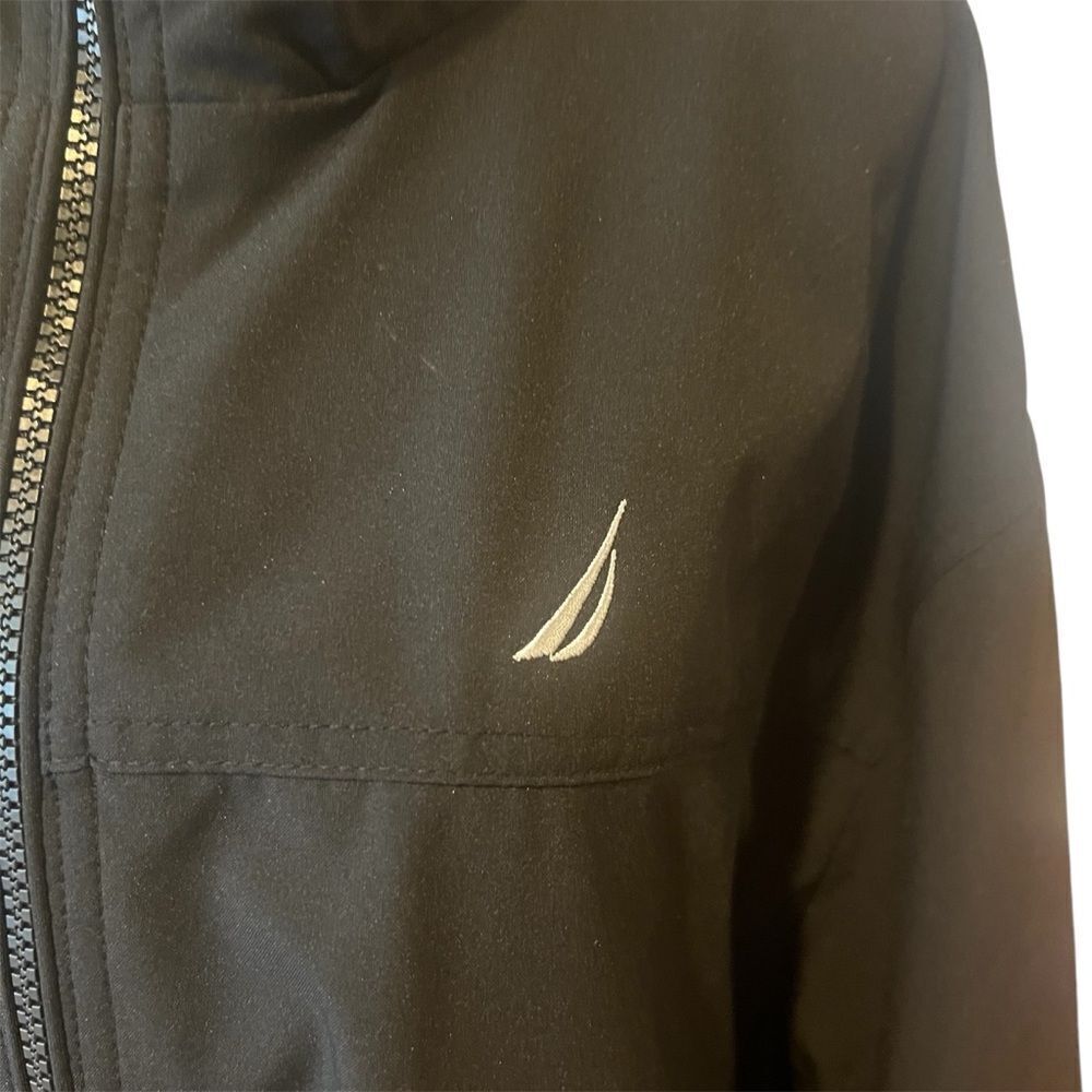 NWOT Nautica men's 3x Microfiber Light Weight Zip Up Pocket Casual jacket black - Picture 11 of 11